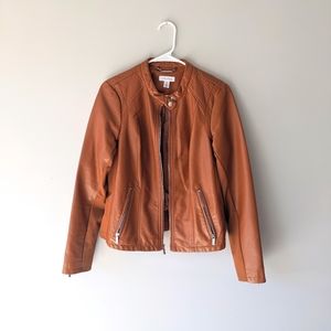 EUC Calvin Klein Faux Leather Jacket
